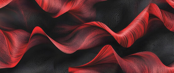 Poster - abstract red and black swirls: a captivating abstract image featuring swirling patterns of vibrant r