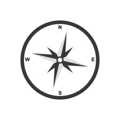Poster - Simple compass icon vector design template. compass sign. compass symbol vector illustration
