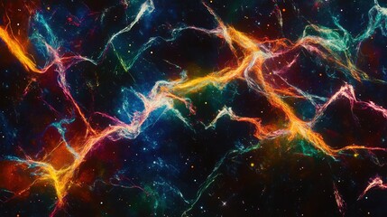 Poster - Stunning Abstract Cosmic Background with Vibrant Colors and Starry Elements Creating a Beautiful and Captivating Universe Scene for Creative Projects