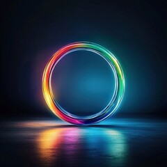 Poster - A symbolic glowing Rainbow Glow indicating in Pride concept