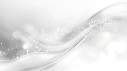 Poster - Elegant Silver Grey Abstract Wave Background Design Texture Art Soft Shiny Light White Curve Fluid  