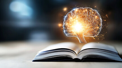 Poster - Creative thinking and knowledge expansion mind exploration digital art abstract environment close-up view innovation concept