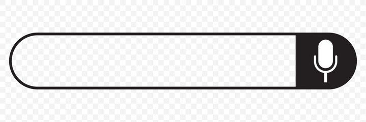Poster - Search here. Search bar for ui. Search bar vector icons in flat design, isolated on transparent background. Vector illustration. Eps 10.