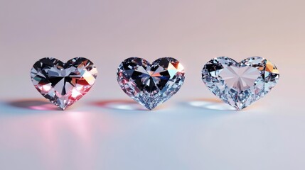 Poster - A trio of diamonds in different cuts