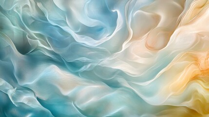Leinwandbilder - High-resolution close-up of an abstract background with flowing lines and soft, pastel colors, creating a serene and calming visual experience.