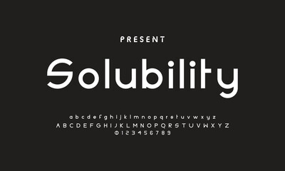 Poster - Future font creative modern alphabet fonts. Typography bold regular. vector illustrator