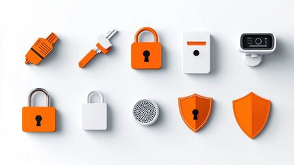 Aufkleber - Implementing personal security icons of essential tools for enhanced protection in modern environments