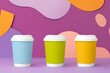 © Rawpixel.com - Coffee paper cup, pop color packaging design