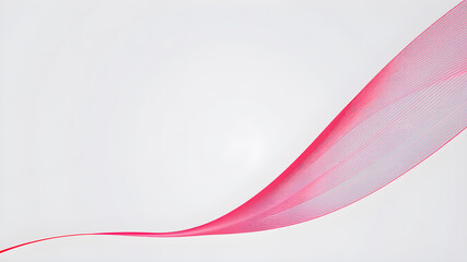 Wall Mural - high speed technology dynamic digital curve red ribbon coming from bottom left corner reaching out t