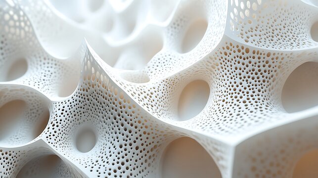 Abstract 3D Porous Organic Structure