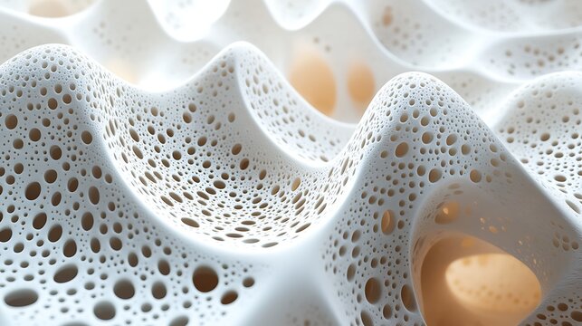 Abstract 3D Porous Organic Structure