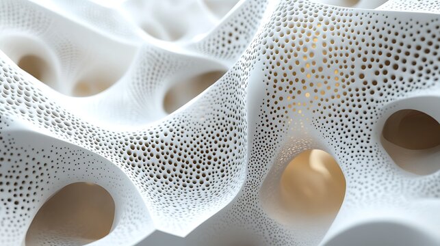 Abstract 3D Porous Organic Structure