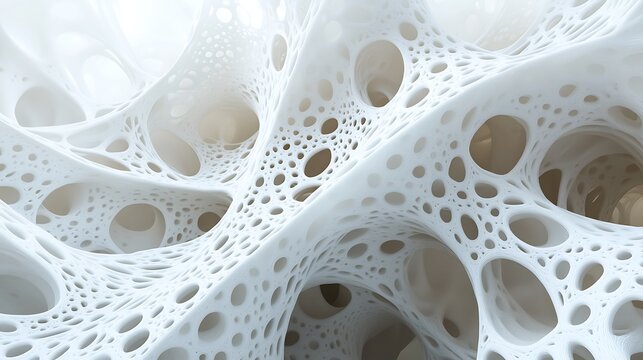 Abstract 3D Porous Organic Structure
