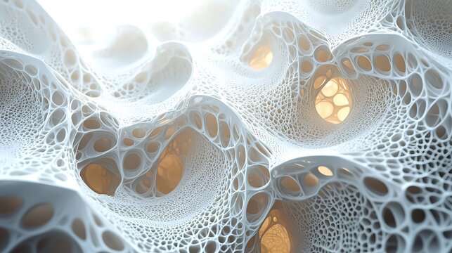 Abstract 3D Porous Organic Structure
