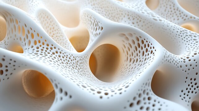 Abstract 3D Porous Organic Structure