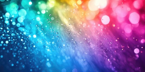 Colorful Abstract Rainbow on a Blurred Background