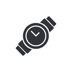 Poster - Time management solid icons, minimalist vector illustration ,simple transparent graphic element .Isolated on white background