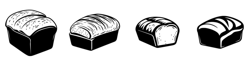 Poster - Various types of bread loaves displayed on a clean surface in a bright kitchen setting during morning hours