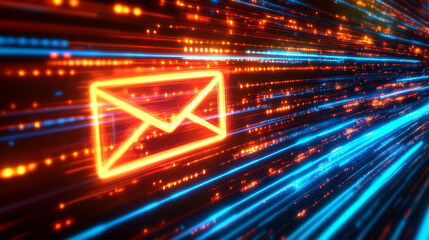 Poster - Fast content delivery. CDN. Content delivery network icon, web media file administration and publishing system symbol, website CDN technology thin line vector sign or icon with media file folder