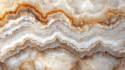 Poster - Abstract Marble Vein Texture Background in Brown and White Tones Artistic Stone Pattern