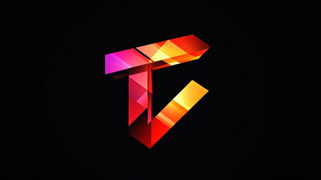 Set of alphabet symbols of letter T, such a logo. Vector version also available in gallery