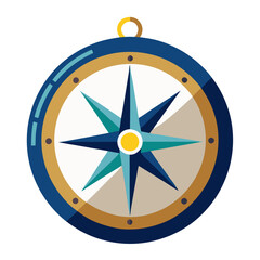 Poster - This compass features a striking design with multiple colors, highlighting its needle. It emphasizes navigation and direction, perfect for outdoor enthusiasts and adventurers