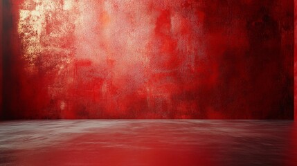 Wall Mural - A red wall with a red background