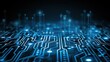 © Mahavira Osa - Abstract Digital Circuit Board: Technological Innovation and Connectivity