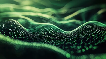 Digital Binary Code Flow