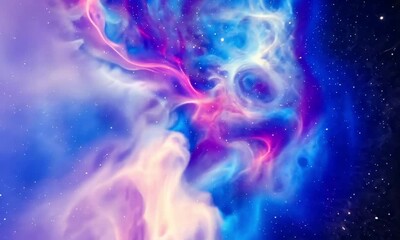 Wall Mural - glowing star nebula space background