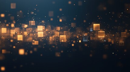 Wall Mural - A blurry image of a bunch of squares in various sizes and colors