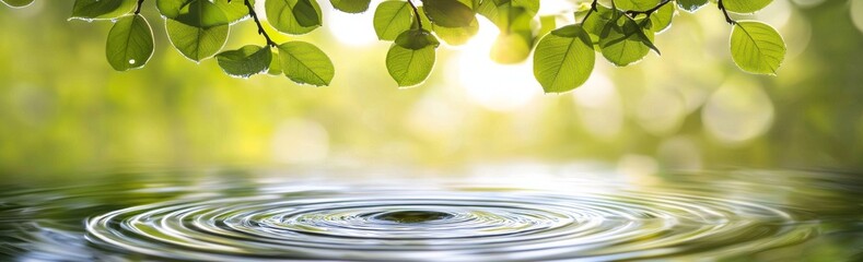 A hazy view of the nature with water and plants