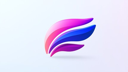 Poster - Abstract Colorful Wings Logo Design