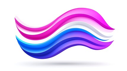 Poster - Abstract Colorful Waves A Dynamic Flowing Gradient Design