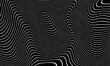 © kastanka - Black and white background, waves of lines, abstract wallpaper, vector design