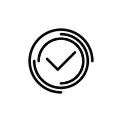 Poster - check mark icon vector.  yes icon