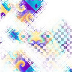 Leinwandbilder - Noise grain background, pointillism dots gradient or dotwork pattern, vector stipple effect. Grain vintage halftone or grainy texture or grain