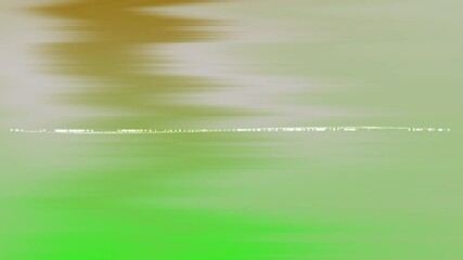 Poster - Abstract Representation of Organic Forms with Motion Blur in Serene Greenish Tones and Connectivity
