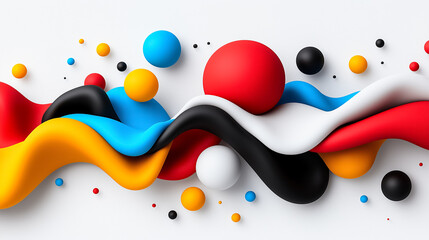Poster - Bright and playful design trends featuring vibrant colors and dynamic shapes that evoke creativity and joy in contemporary visual art