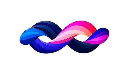 Poster - Abstract Colorful Swirling Wave Design