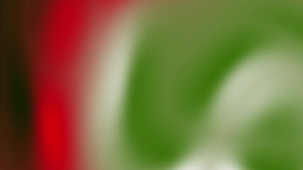 Poster - Vibrant Abstract Composition Featuring Red, Green and Earthy Tones in a Blurred Style