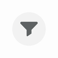 Poster - Filter funnel data icon vector sign