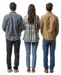 © Rawpixel.com - PNG Casual group of people person back clothing.