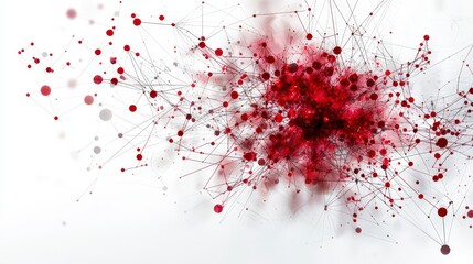 Poster - Emotional intelligence explored through intricate responsive networks digital art abstract engaging design concept