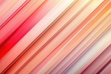 Poster - Soft pastel stripes in shades of pink and coral.