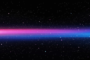 Poster - Minimalist cosmic gradient pattern showcasing vibrant transitions from deep black to blue, purple, and pink with faint stars