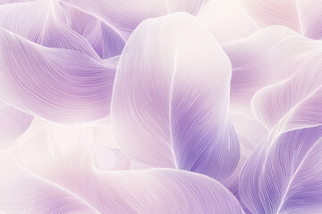Poster - Minimalist Scandinavian pattern showcasing abstract line art in soft lavender and blush tones for modern decor