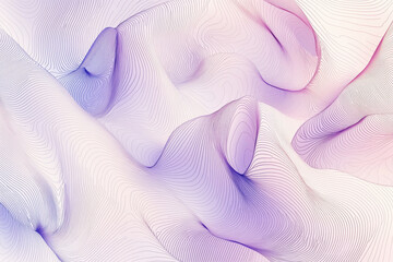 Poster - Minimalist Scandinavian pattern featuring abstract line art in soft lavender and blush pink tones