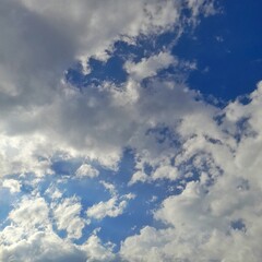 Wall Mural - blue sky with clouds