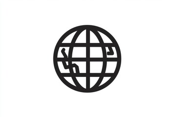 Leinwandbilder - Global connectivity symbol representing technology and communication in a modern digital landscape. Generative AI